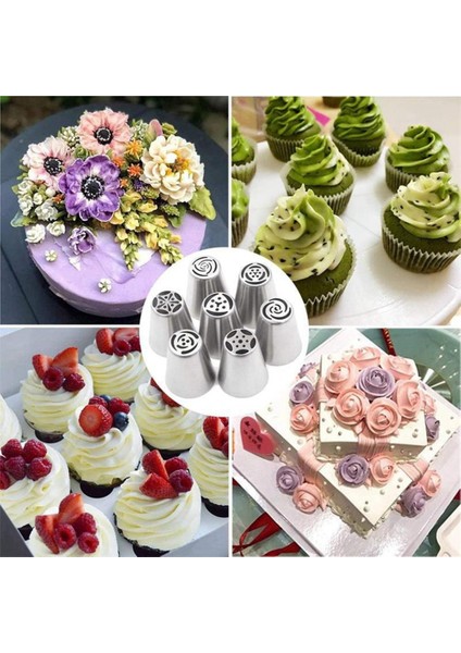 22 Paket Nozullar Kek Dekorasyon Araçları Çiçek Buzlanma Boru Memesi Krem Cupcake Ipuçları Pişirme Aksesuarları (Yurt Dışından) fırsatları
