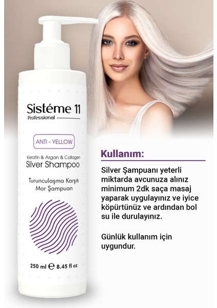 Silver Turunculaşma Karşıtı Mor Şampuan 250 Ml