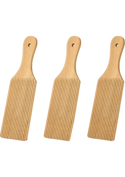 3 Adet Gnocchi Panoları ve Ahşap Tereyağı Kürekler Hamur Açmak Için 9.1 x 2.8 Gnocchi Kürek Makarna Yapma Araçları Rulo (Yurt Dışından)