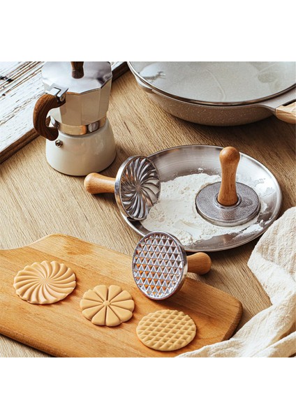 3 Adet Çerez Pulları Metal Kurabiye Kalıbı Kalıp Ahşap Saplı Dıy Pişirme Için Kek Pasta Kesiciler Kurabiye Kalıbı Pişirme Için (Yurt Dışından) fiyatları