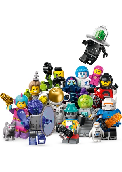 71046 Serıes 26 Space Mınıfıgures Seri 26 Uzay Kostümlü Minifigür Seti 12 Li Tam Set