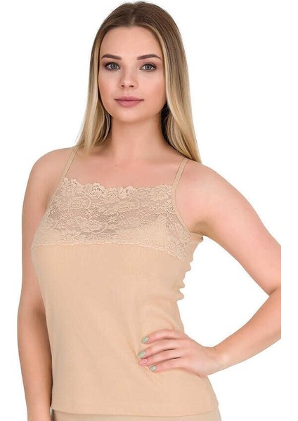 Kadın Ribana Geniş Dantelli Ip Askılı 6 Lı Atlet BERRAK-2118 fiyatları