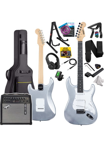 RPH-30SL-50AMP Gül Klavye SSS 50W Amfili Elektro Gitar Seti