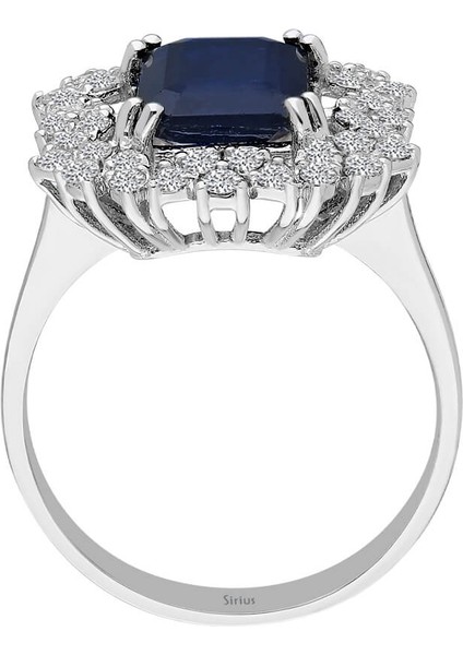 Pırlanta ve Oktagon Kesim Safir Taşlı Yüzük 0423R0168 modelleri