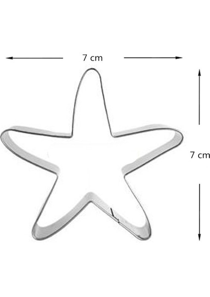 3 Parça Denizyıldızı Bisküvi Kalıp Doğum Günü Partisi Dekorasyon Dıy Bisküvi Kalıp (Yurt Dışından)