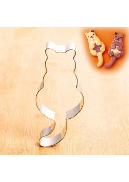 Kedi Şekilli Alüminyum Pişirme Kek Kalıbı Çerez Kesici Kalıp Sugarcraft Pişirme Aksesuarları (Yurt Dışından) fırsatları
