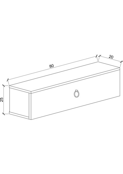 80 cm Duvara Monte Ahşap Makyaj Masası, Organizatör, Modern Mdf Dresuar, Dar Giriş Masası