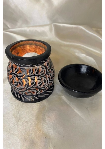 Buhardanlık Obsidye Taşı El Işi Feng Shui Çiçek Sembolü Buhurdanlık fırsatları