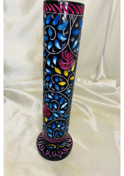 Yedi Çakra 7 Çakra Hand Made El Işi Feng Shui Ejderha Yılı Doğal Obsidyen Taşı Çubuk Konik Tütsülük Kule Büyük fiyatları