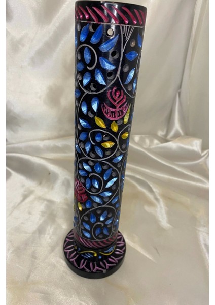 Yedi Çakra 7 Çakra Hand Made El Işi Feng Shui Ejderha Yılı Doğal Obsidyen Taşı Çubuk Konik Tütsülük Kule Büyük modelleri