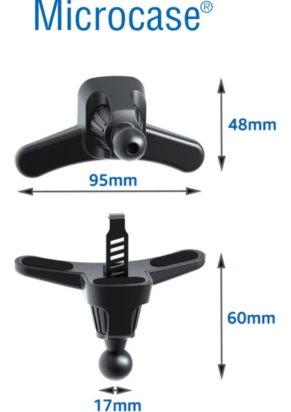 Oto Araç Tutucu Sağlam Ayarlanabilir Kıskaçlı Tutucu Parçası 17MM-AL4261