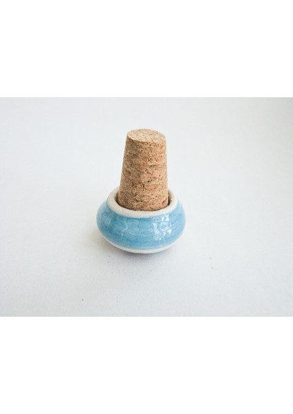 Seramik Başlıklı Mavi Kedi Desenli Zeytinyağı/şarap Şişesine Uygun Mantar Kapak (28MMX18MM H40MM) fırsatları