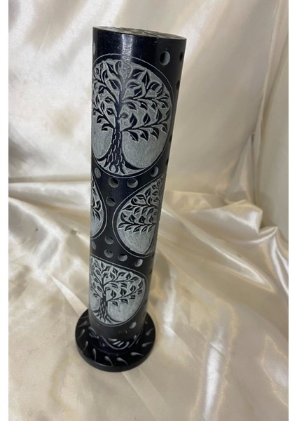 Yaşam Hayat Ağacı Hand Made El Işi Feng Shui Ejderha Yılı Doğal Obsidyen Taşı Çubuk Konik Tütsülük Kule modelleri