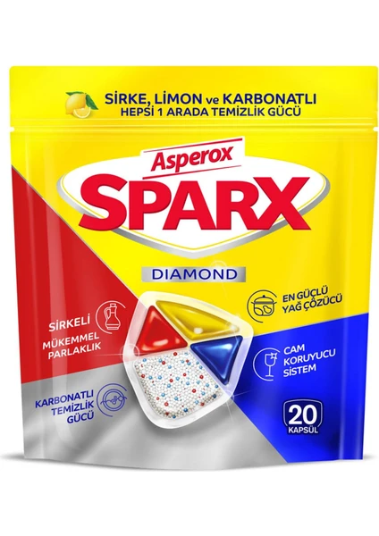 Sparx Diamond Bulaşık Kapsülü 20'li