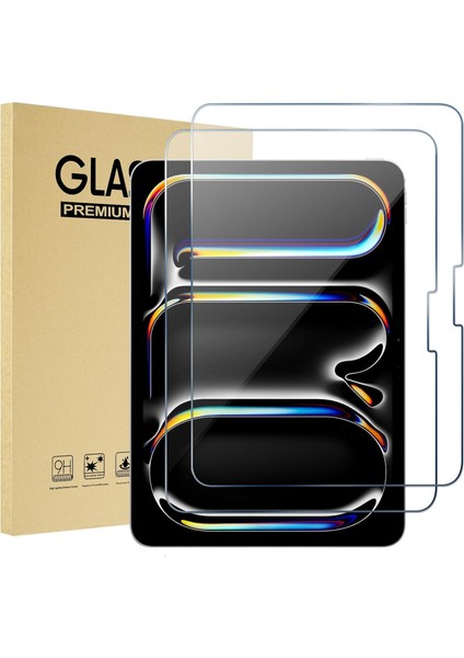 iPad Pro 13 İnç M4 iPad Air 13 İnç M2 2024 Temperli Cam Ekran Koruyucu