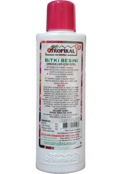 Tropikal Orkide Bitki Besini 225 ml