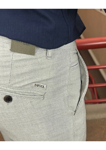 Erkek, Dokulu, Esnek Kumaş, Old Money Culture, Poliviskon, Kumaş Pantolon 24INP288 indirimleri