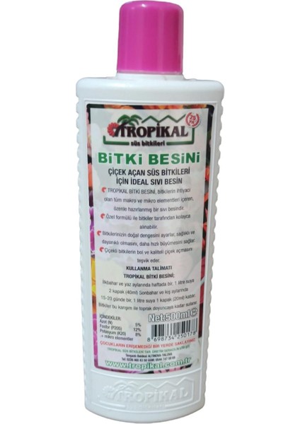 Tarımsepeti Çiçek Açan Süs Bitkileri İçin Bitki Besini (500 Ml)