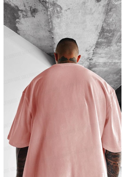 Erkek Somon Basic Düz Baskısız Oversize Salas T-Shirt fiyatları