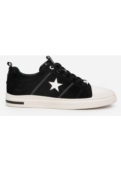 10207 Deri Yıldızlı Erkek Günlük Sneaker Ayakkabı