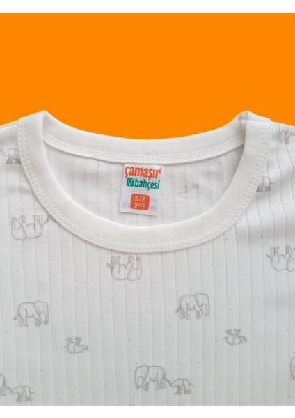 Kısa Kollu Desenli Çocuk Pijama Takım #baskılıçocukpijamatakım #yavrufildesenlipijama #çamaşırbahçesi