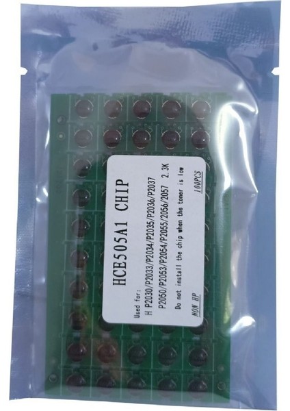 Hp CE505A Toner Chip 10 Adet Çip 05A Crg 719 P2035 P2050 P2055