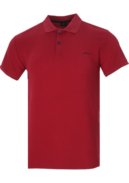 Erkek Bordo Polo Yaka Yazlık Pamuklu Kısa Kollu T Shirt modelleri