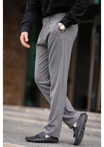 Antrasit Regular Fit Düz Kesim Yan Cepli Erkek Pantolon 6540 fiyatları