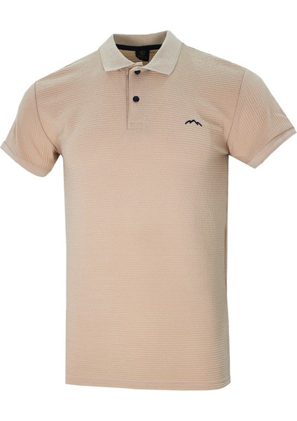 Erkek Taba Polo Yaka Yazlık Pamuklu Kısa Kollu T Shirt fiyatları