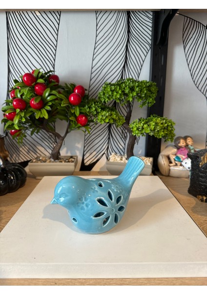 Dekoratif Porselen Kuş Biblo