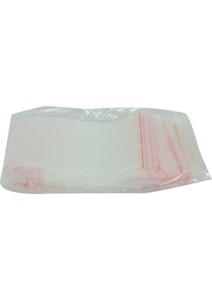 CLZ214 Kilitli Naylon Torba Poşet 10X12 cm Şeffaf 100 Adet 1 Paket