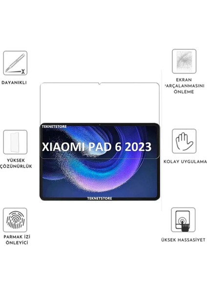 Xiaomi Pad 6 11 Inç Uyumlu 360° Dönebilen Standlı Tablet Kılıfı Ekran Koruyucu ve Kalem Seti Siyah modelleri