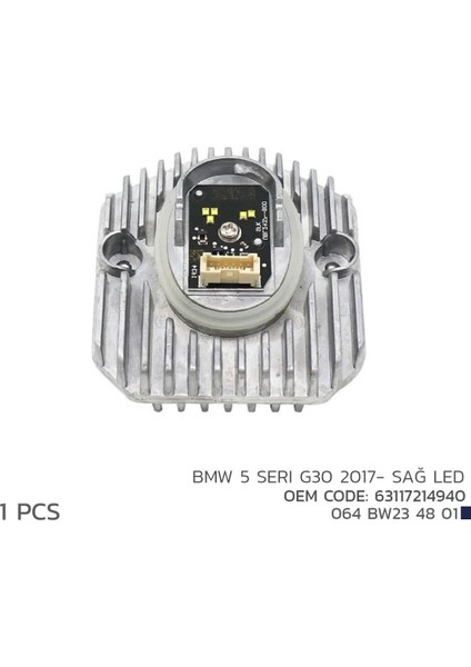 Bmw 5 Serı G30 2017- Sağ LED Modül 63117214940