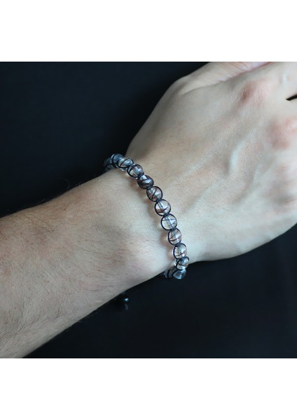 Makrome Örgülü Kişiye Özel Saç Teli Içerir Erkek Bileklik fiyatları