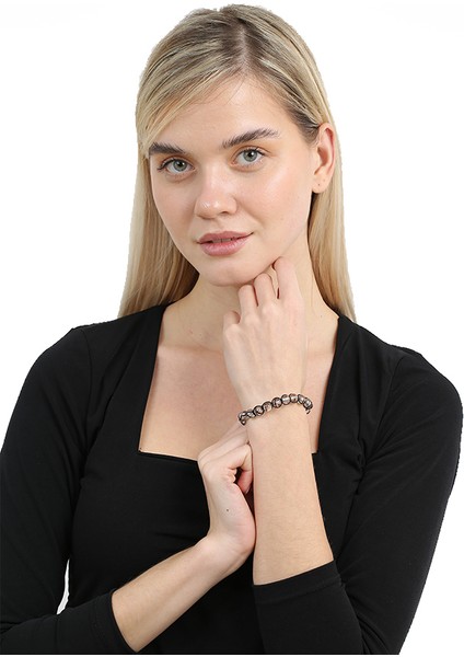 Makrome Örgülü Kişiye Özel Saç Teli Içerir Kadın Bileklik modelleri