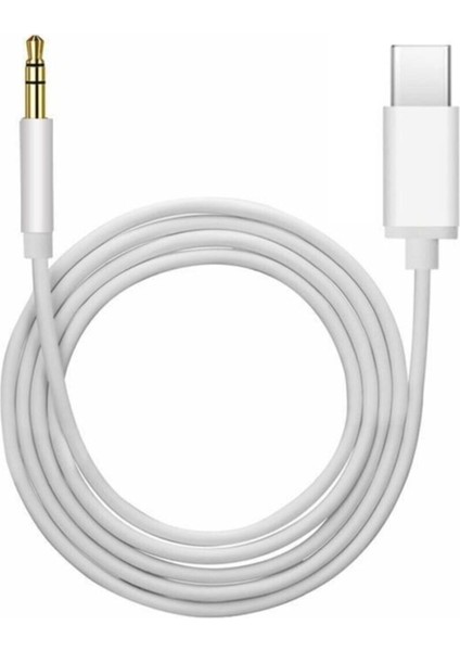 Type C Aux 3.5mm 1m Jack Dönüştürücü Aparat Samsung Xiaomi Huawei Oppo Uyumlu Ses Otg Kablo