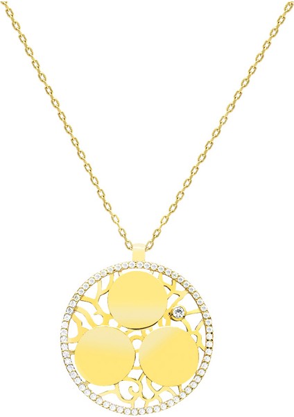 Zirkon Taşlı Gold Renk Kişiye Özel Üç Isim/harf Yazılı 925 Ayar Gümüş Kadın Kolye fiyatları