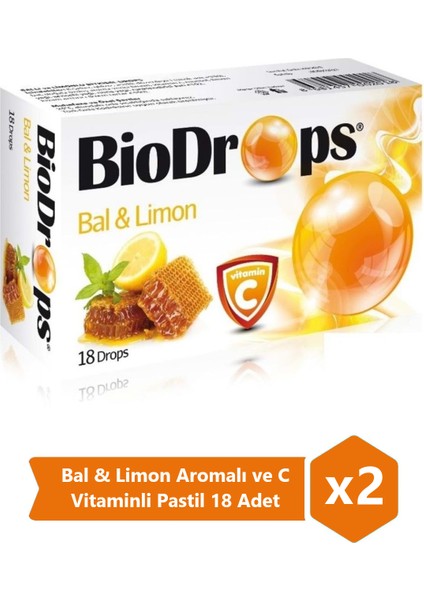 Bal & Limon 18 Adet Pastil (2 Adet)