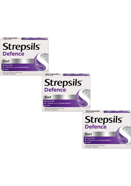 Defence 3in1 C Vitamini & Çinko (3 Adet)