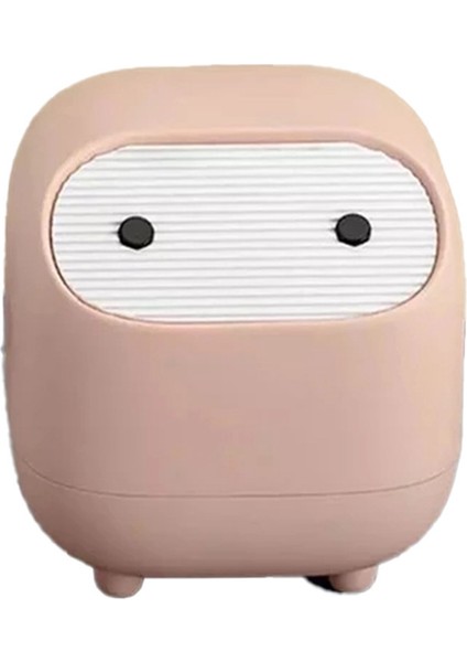 Masaüstü Çöp Tenekesi Yatak Odası Başucu Depolama Kapaklı Mini Pres Ev Masa Sehpa Küçük Kağıt Sepeti (Yurt Dışından)