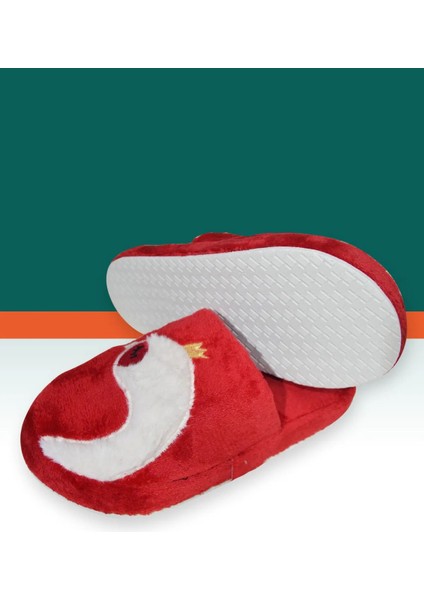 Kadın Kışlık Kuğu Figür Nakış Işlemeli Ev Terliği