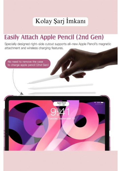 iPad Air 11 Inç 6. Nesil M2 Çip Uyumlu Akıllı Smart Cover Tablet Kılıfı fırsatları