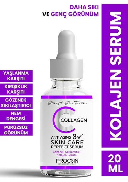 Yaşlanma Karşıtı Sıkılaştırıcı Kolajen Serum 20 Ml