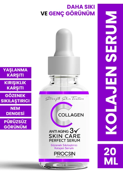 PROCSIN Yaşlanma Karşıtı Sıkılaştırıcı Kolajen Serum 20 Ml