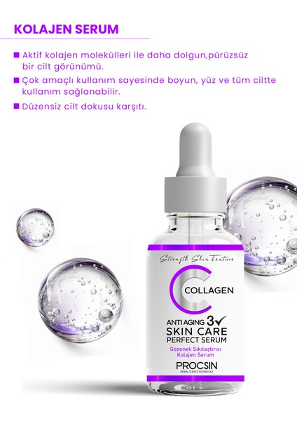 Yaşlanma Karşıtı Sıkılaştırıcı Kolajen Serum 20 Ml