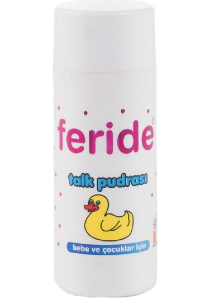 Bebek ve Çocuklar İçin Talk Pudrası 75 gr Beyaz Renk Dermatolojik Test Edilmiş