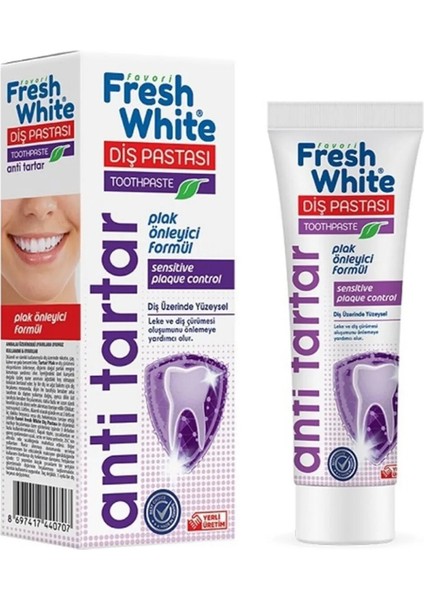Favori Fresh White Diş Pastası Anti Tartar 90g