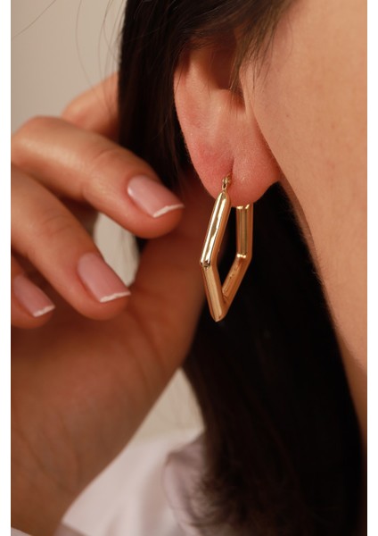 14 Ayar Altın,tarz Küpe AGKP388 fiyatları