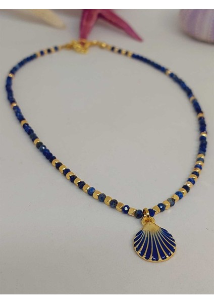 Lapis Taşı 3mm Deniz Temalı Tasarım Kolye (49812) modelleri