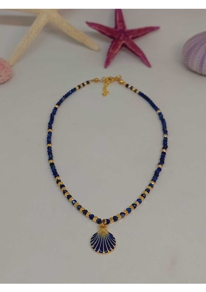 Lapis Taşı 3mm Deniz Temalı Tasarım Kolye (49812) indirimleri